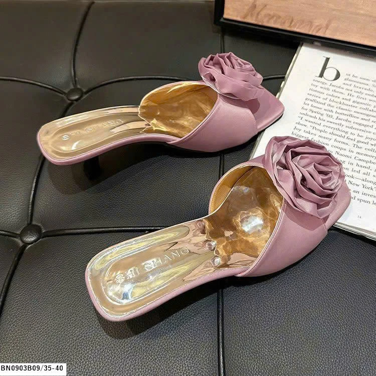 DÉP CAO GÓT HOA CHO NỮ