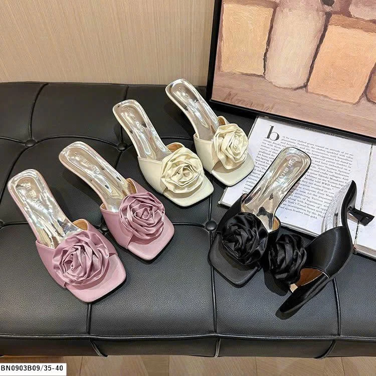 DÉP CAO GÓT HOA CHO NỮ