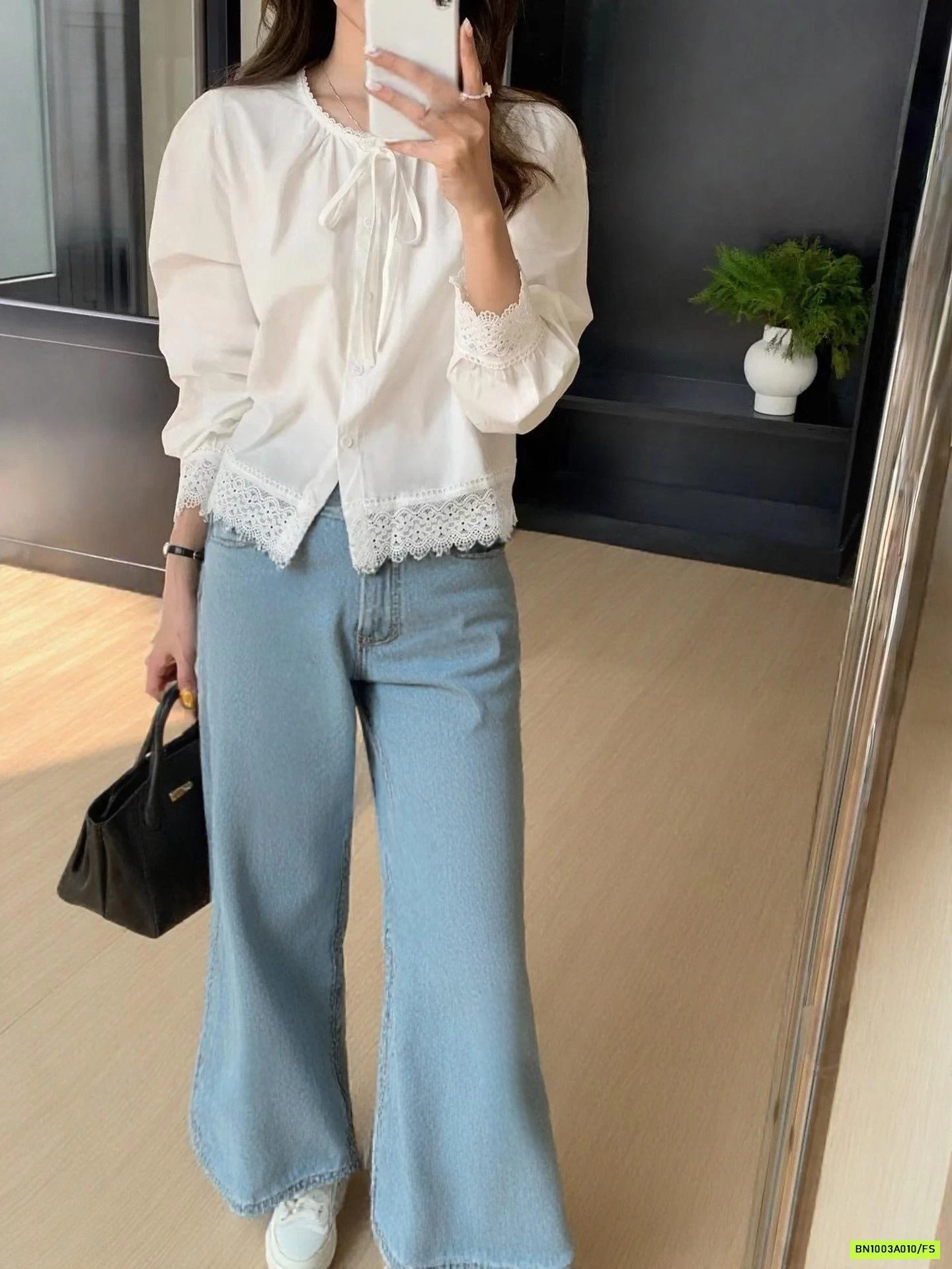 SƠ MI PHỐI VIỀN REN ANNA