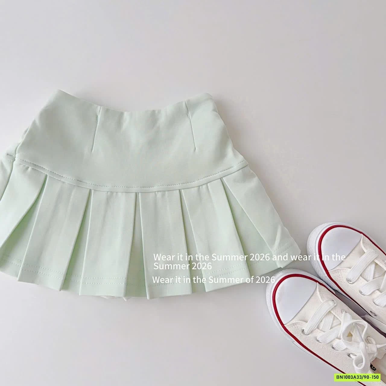 CHÂN VÁY COTTON XẾP LY T&QKIDS