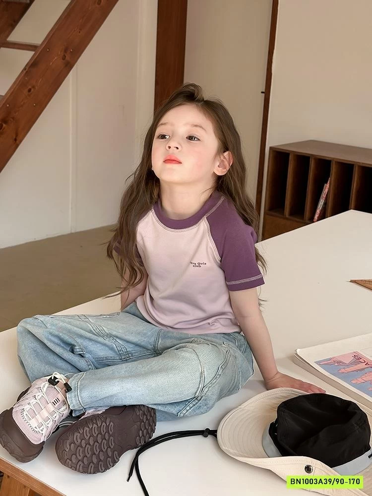 CROPTOP PHỐI MÀU TAY 25B027 AMBB