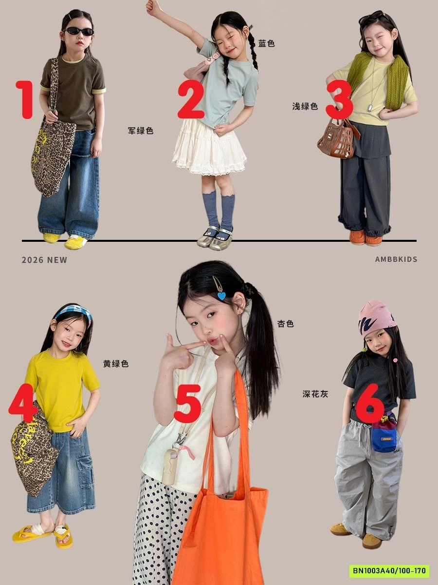 ÁO THUN TRƠN CỔ TRÒN BASIC 26A047 AMBB