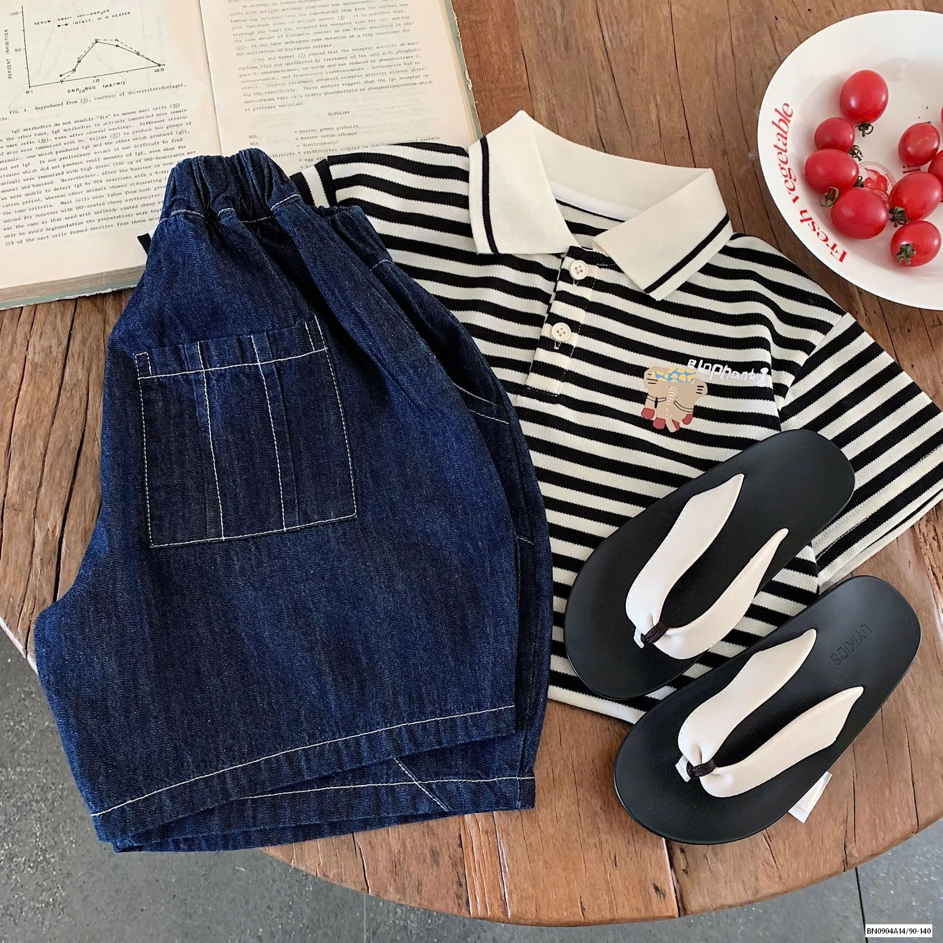 QUẦN BÍ JEANS VIỀN CHỈ NỔI