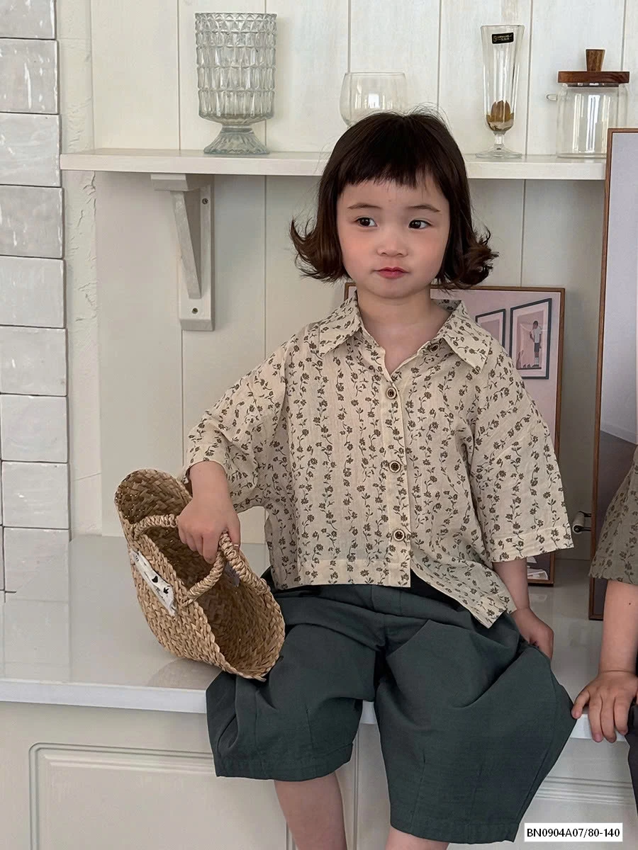 SƠ MI ĐŨI HOA NHÍ VINTAGE