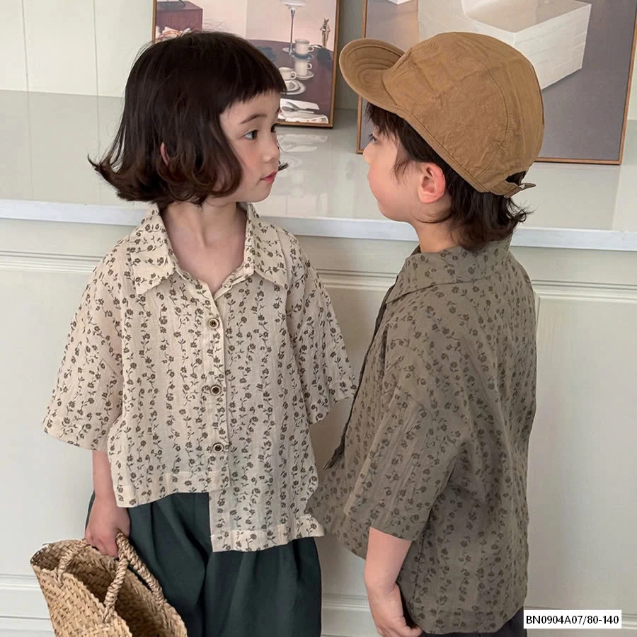 SƠ MI ĐŨI HOA NHÍ VINTAGE