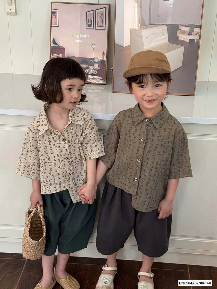 SƠ MI ĐŨI HOA NHÍ VINTAGE