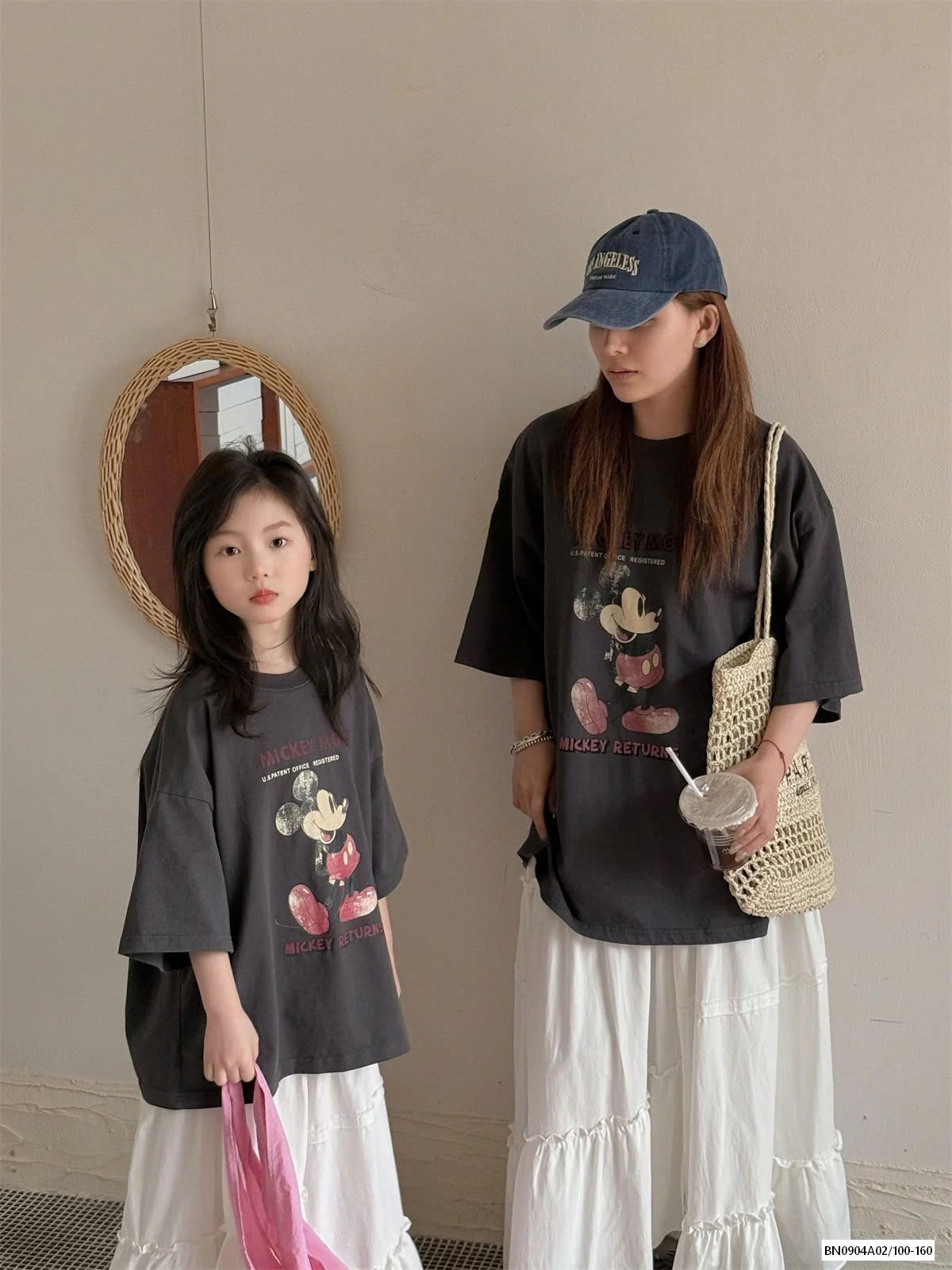 ÁO THUN MICKEY XÁM