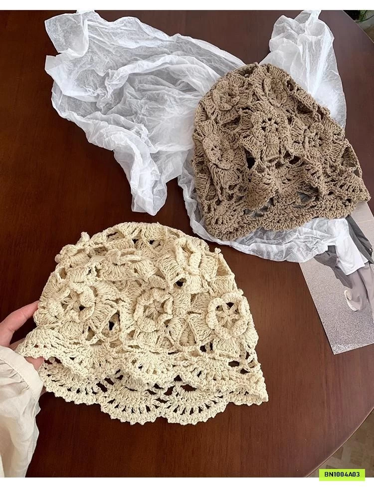 MŨ LEN DỆT MIX ĐỒ