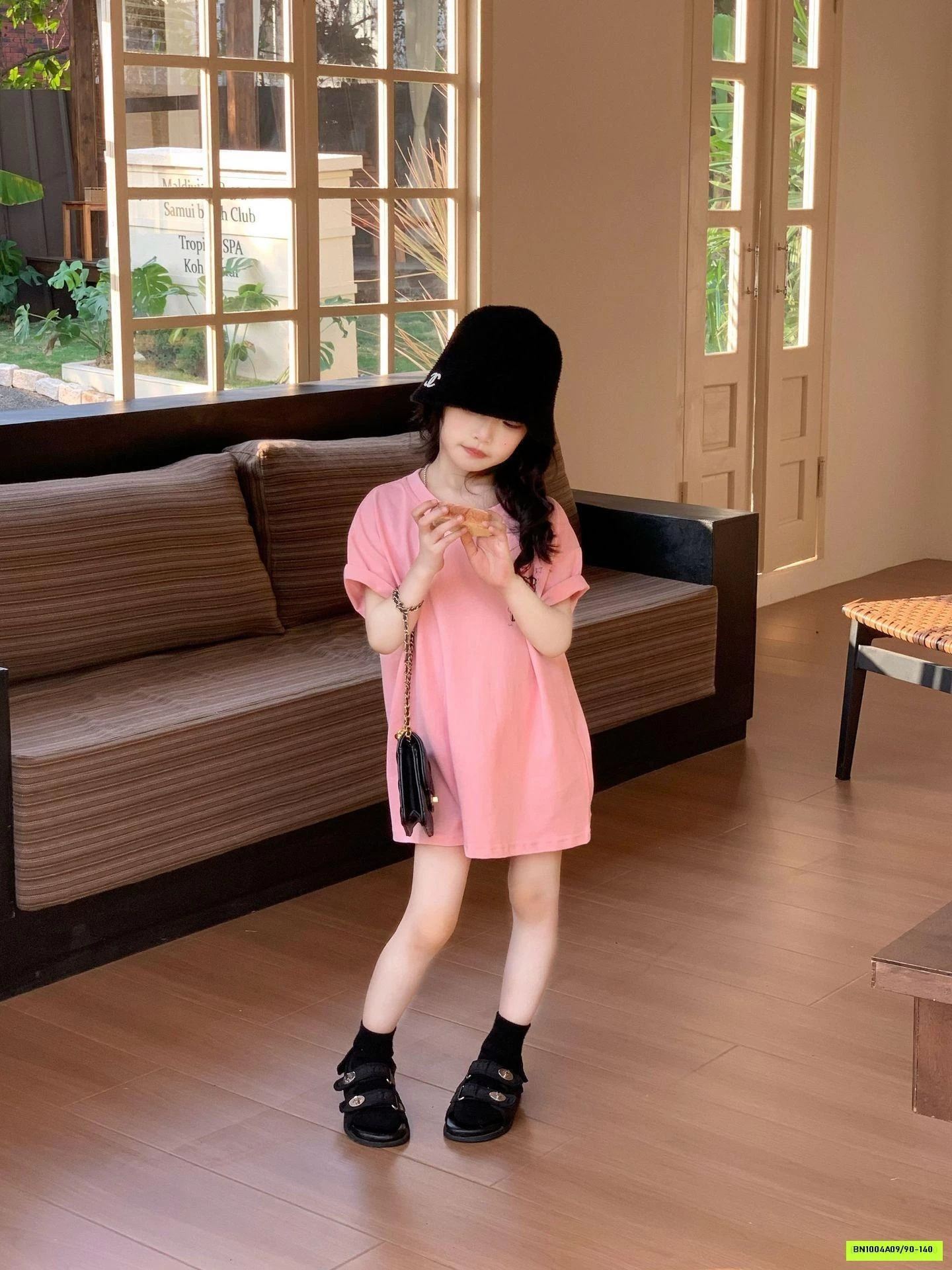 ÁO DÁNG DÀI HỒNG KITTY