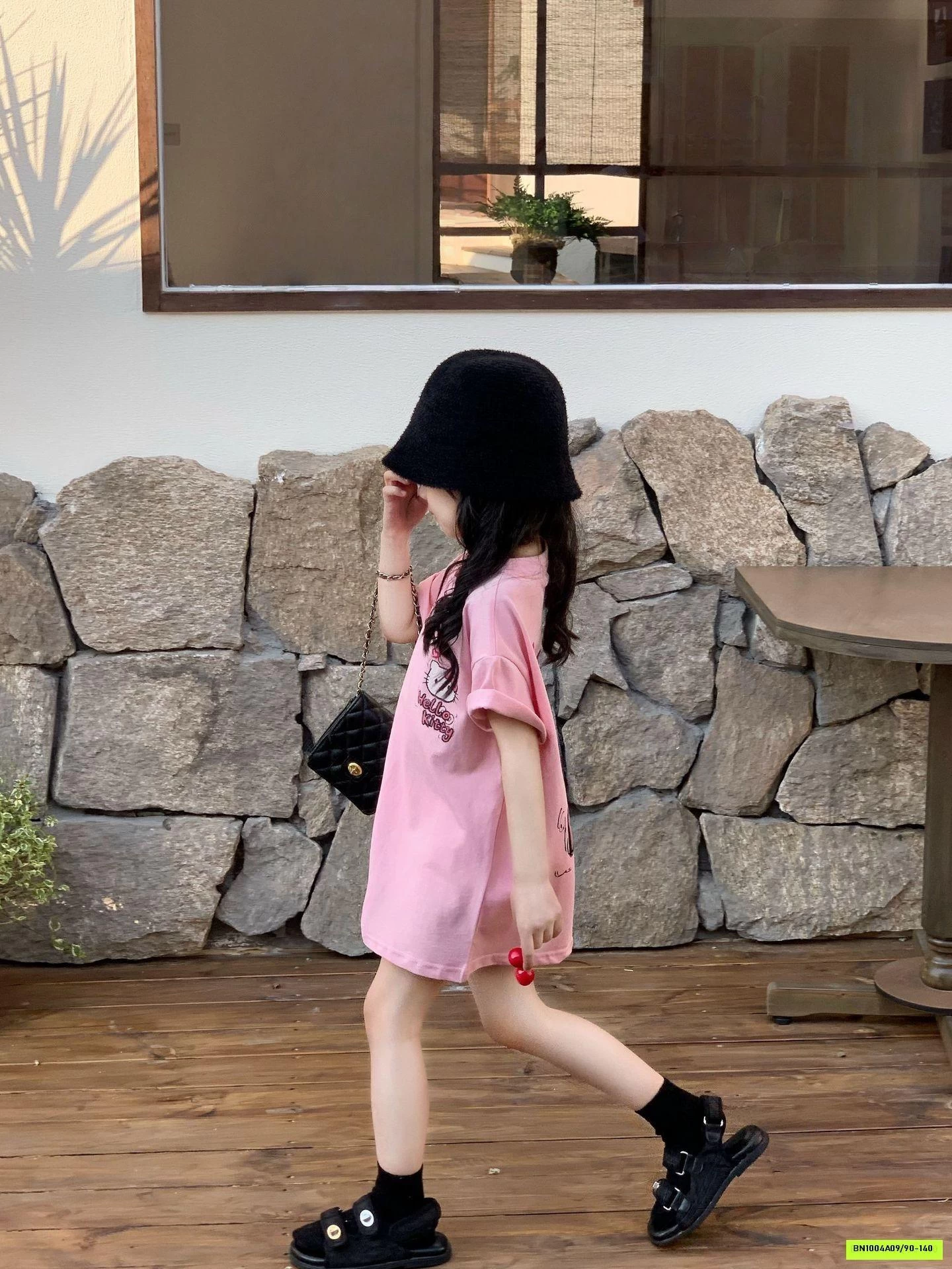 ÁO DÁNG DÀI HỒNG KITTY