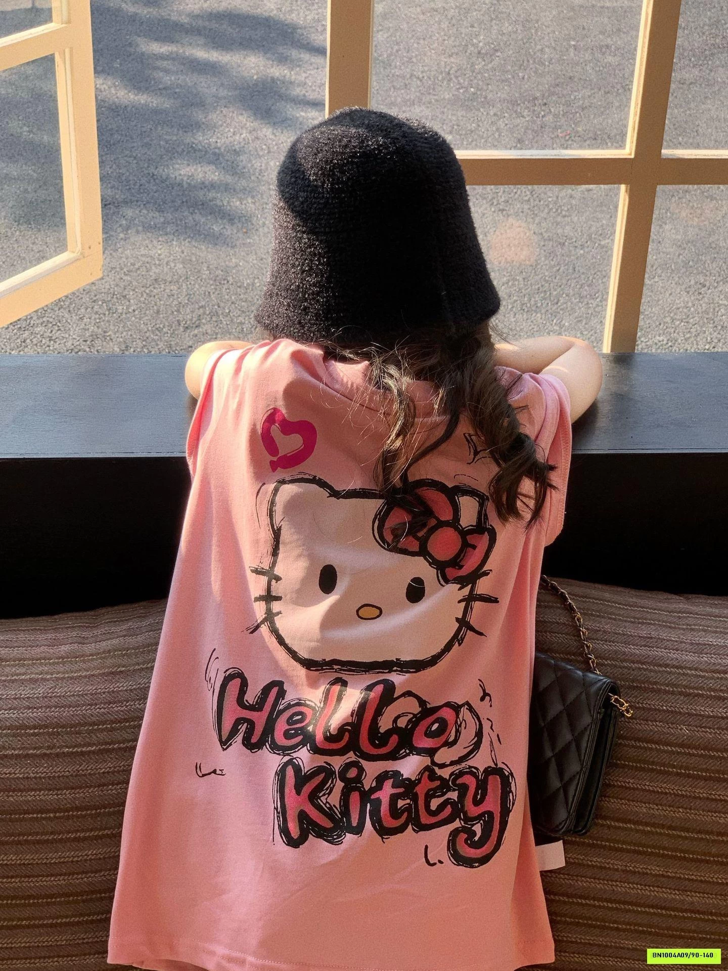 ÁO DÁNG DÀI HỒNG KITTY