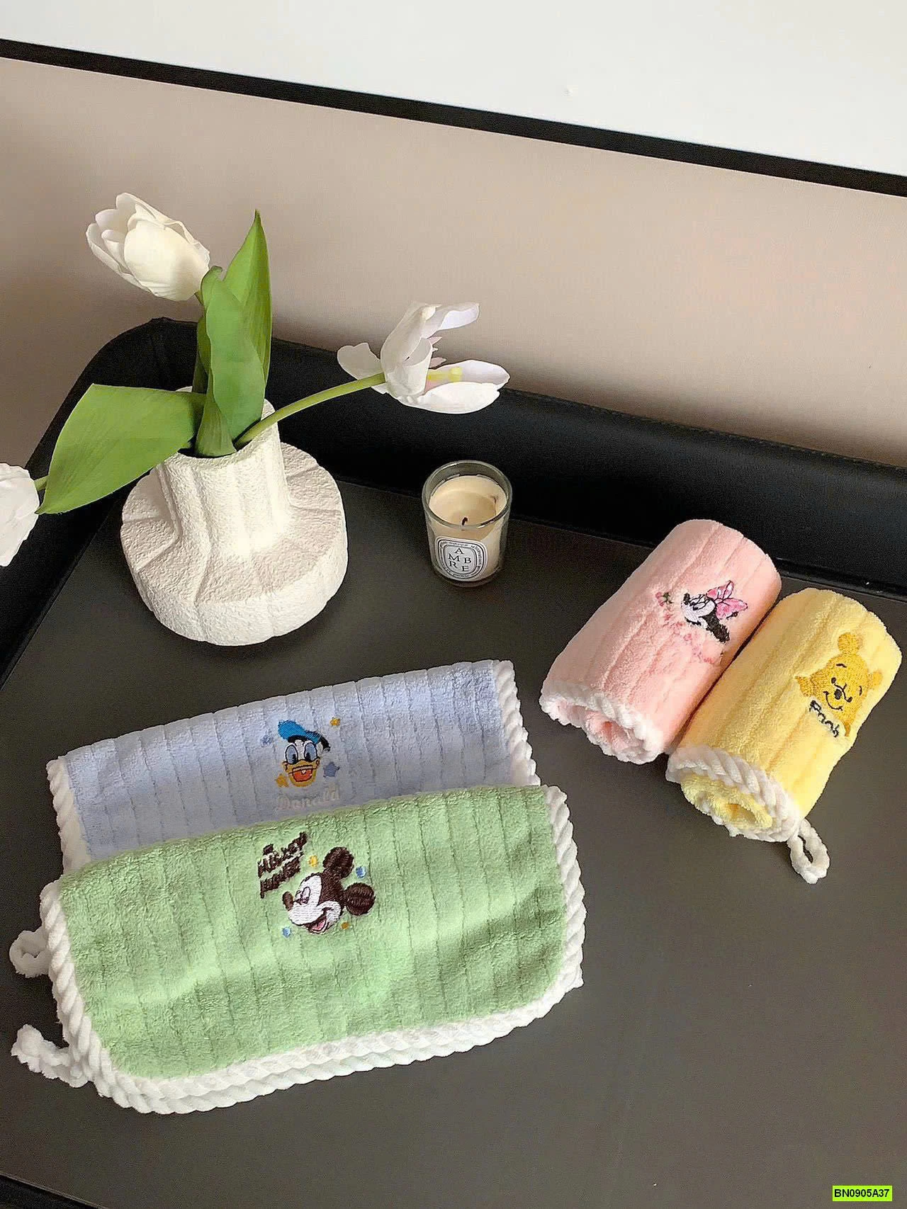 SET 4 KHĂN MẶT DỄ THƯƠNG MIX MÀU