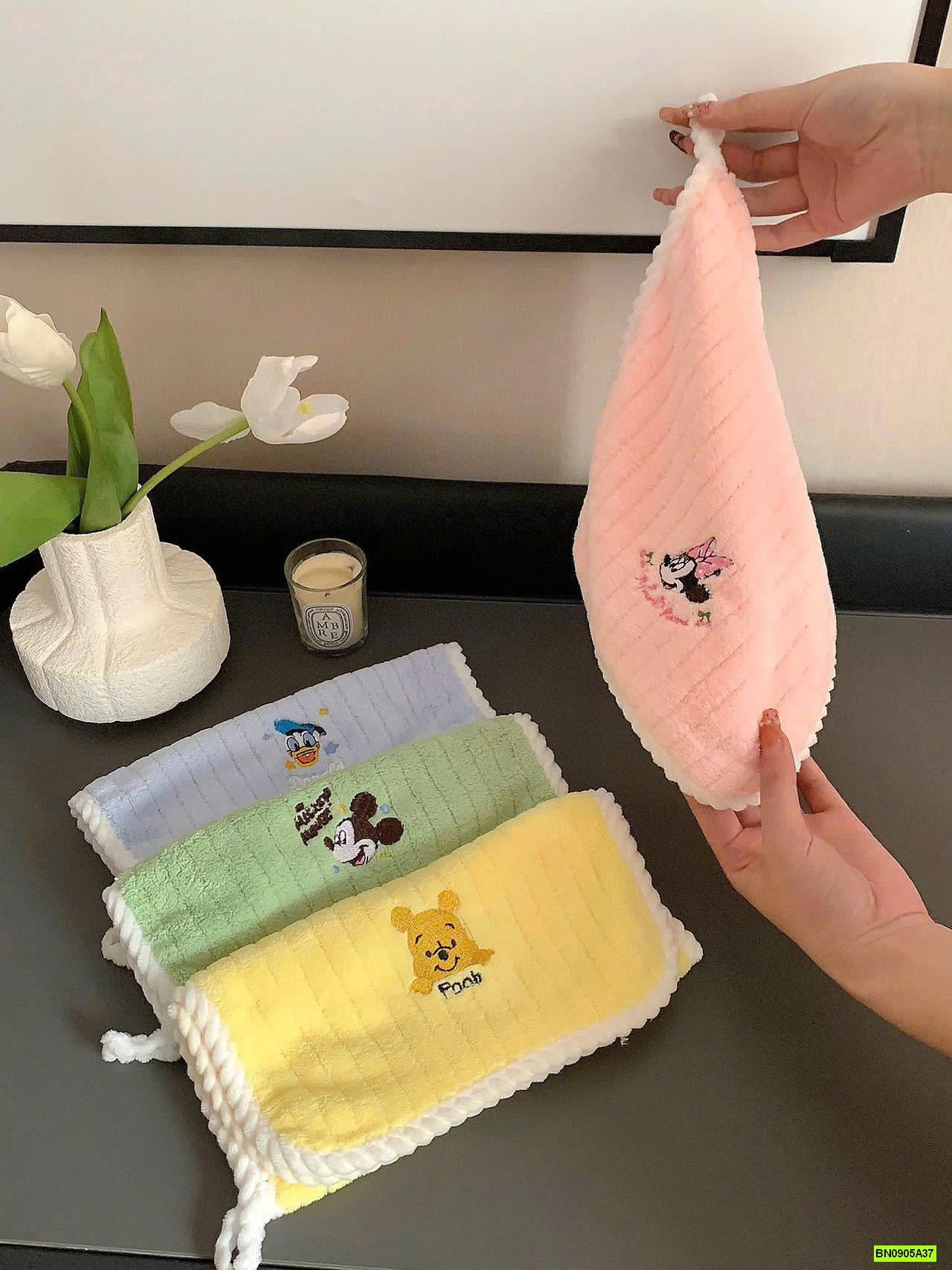 SET 4 KHĂN MẶT DỄ THƯƠNG MIX MÀU