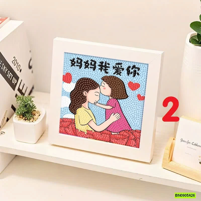 TRANH ĐÍNH ĐÁ TẶNG MẸ