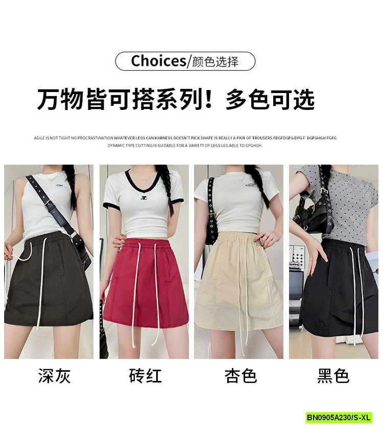 CHÂN VÁY CHỮ A CẠP CHUN