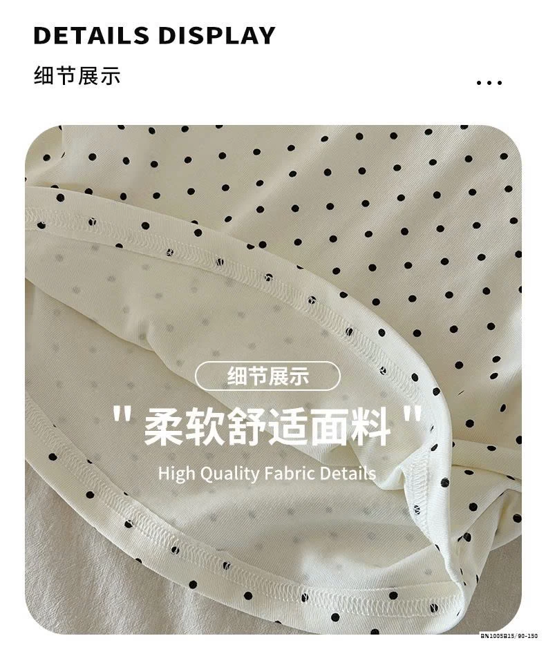 ÁO THUN CHẤM BI RÚT EO