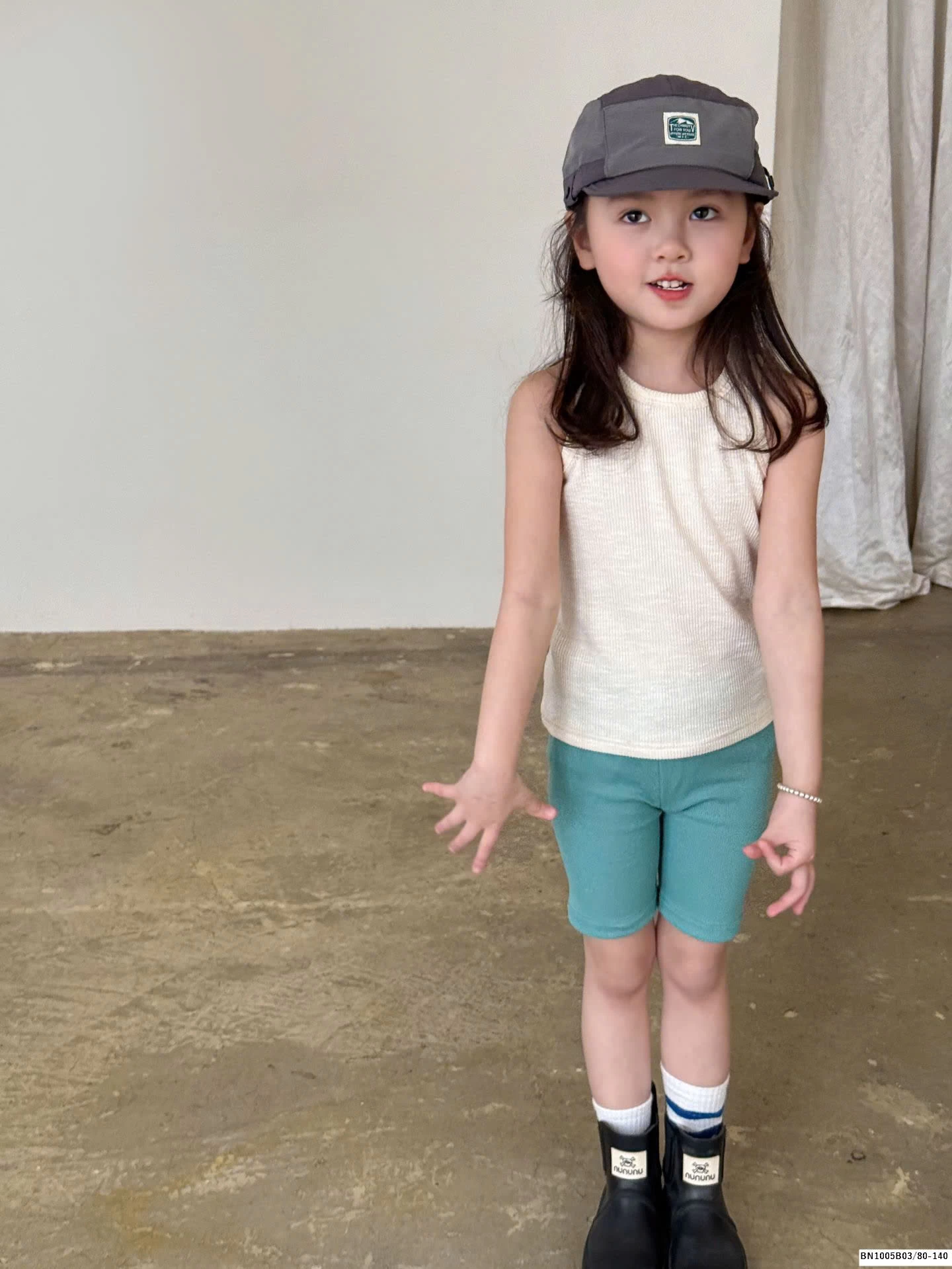 QUẦN LEGGING GÂN ĐÙI BÉ GÁI