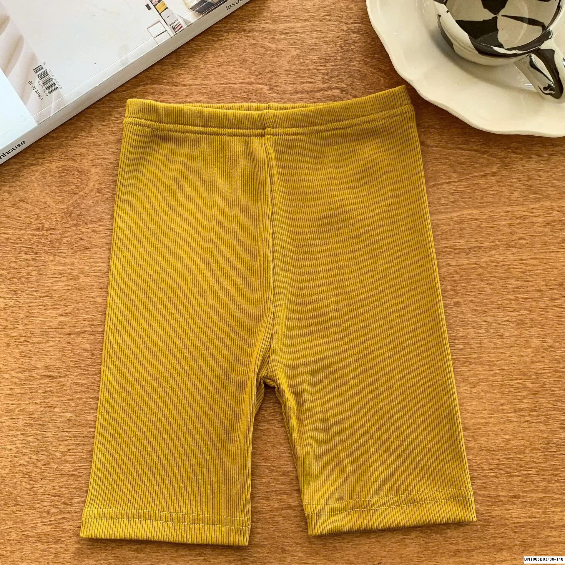 QUẦN LEGGING GÂN ĐÙI BÉ GÁI