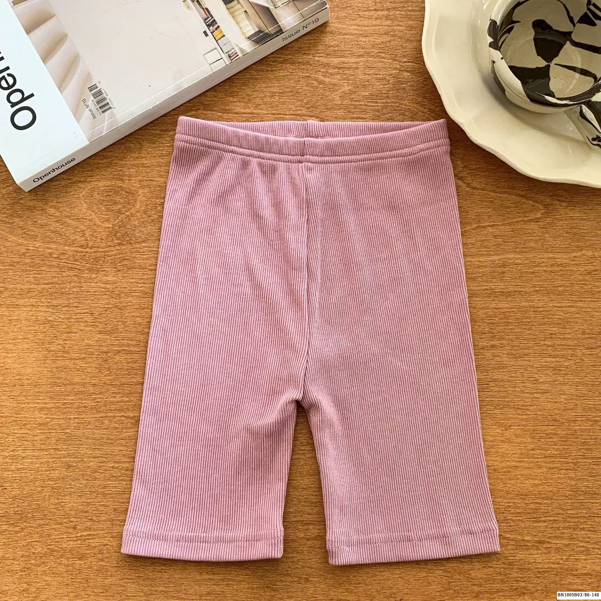 QUẦN LEGGING GÂN ĐÙI BÉ GÁI