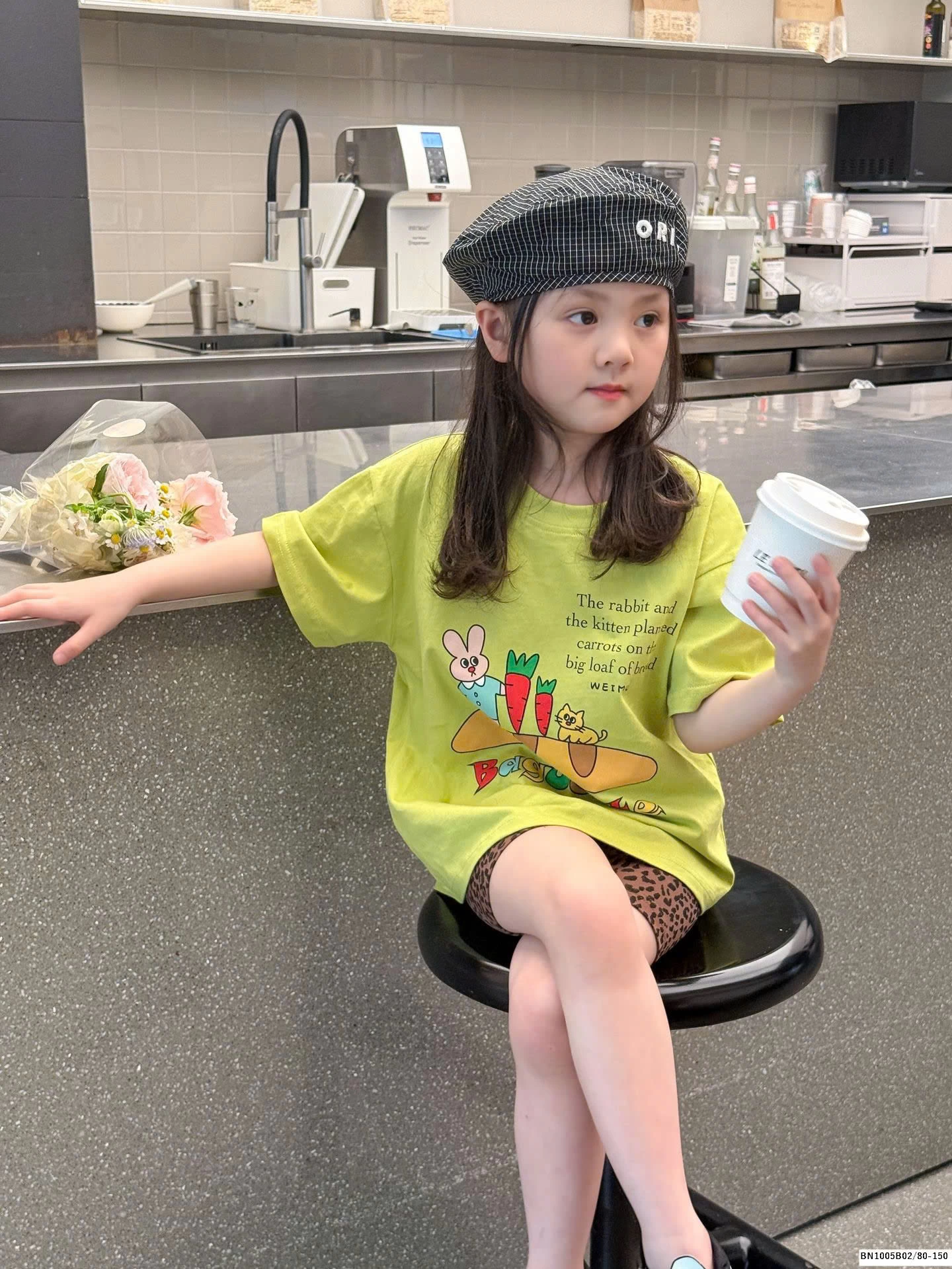 ÁO THUN IN HÌNH BÉ GÁI