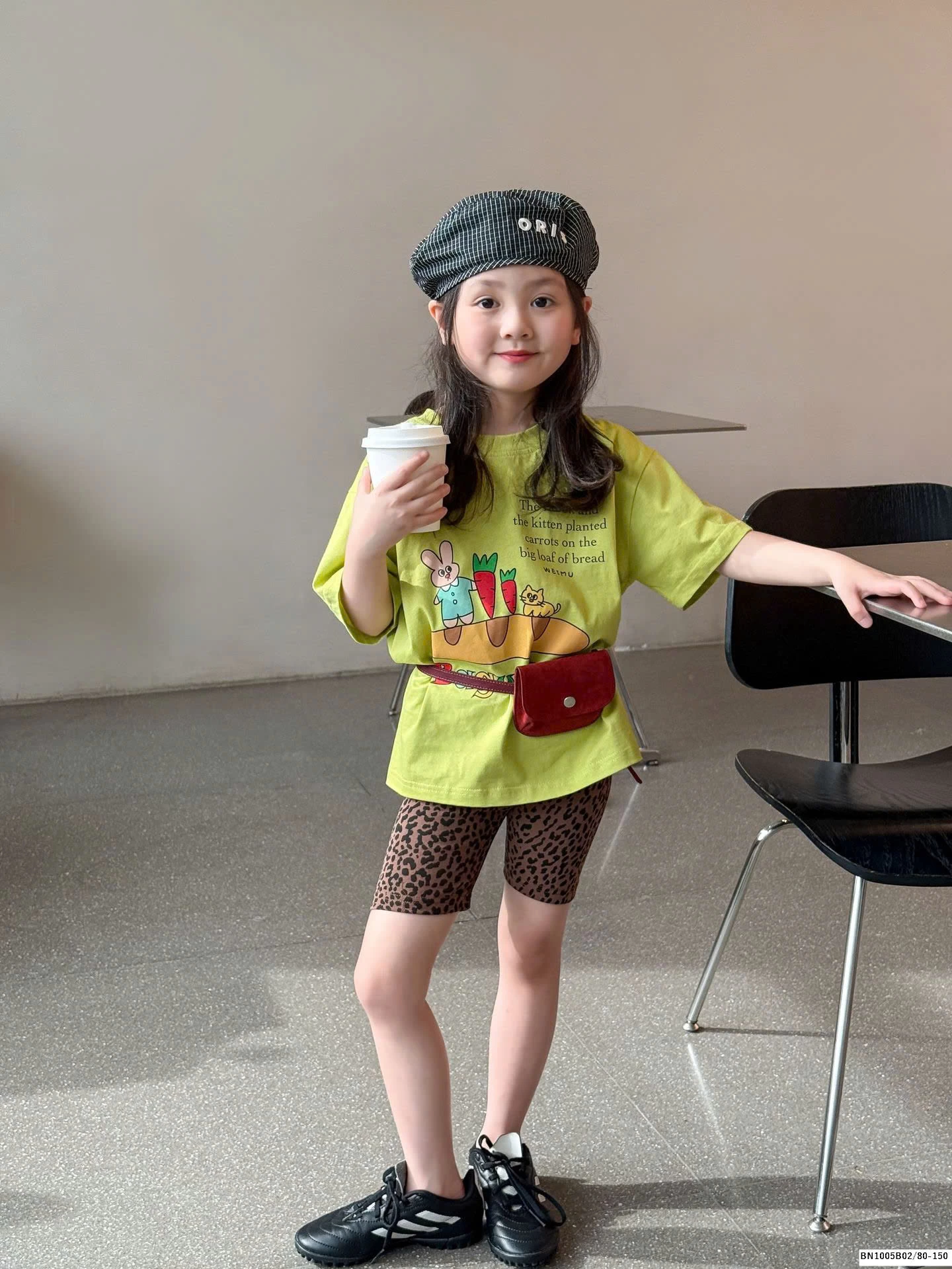 ÁO THUN IN HÌNH BÉ GÁI