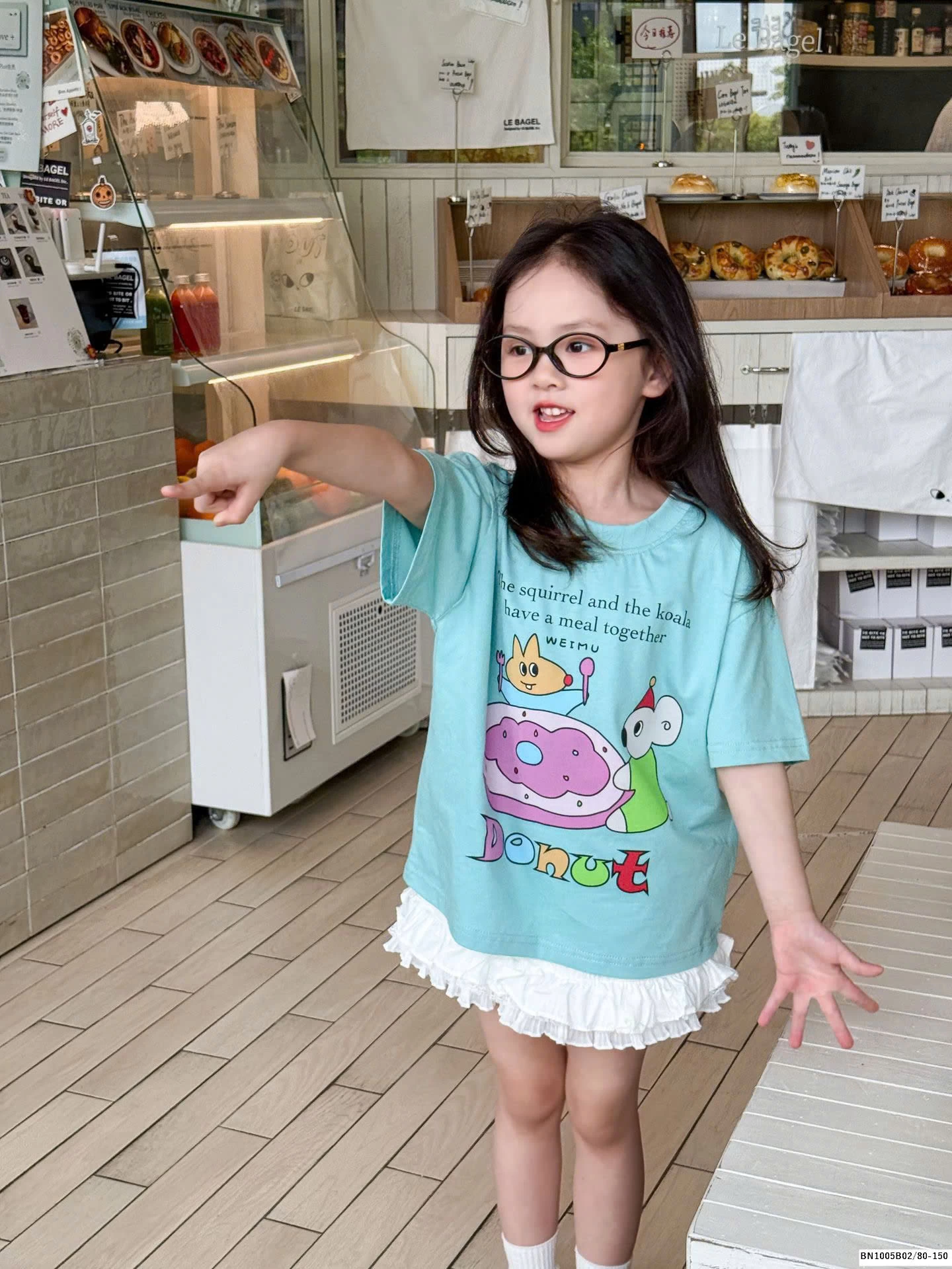 ÁO THUN IN HÌNH BÉ GÁI