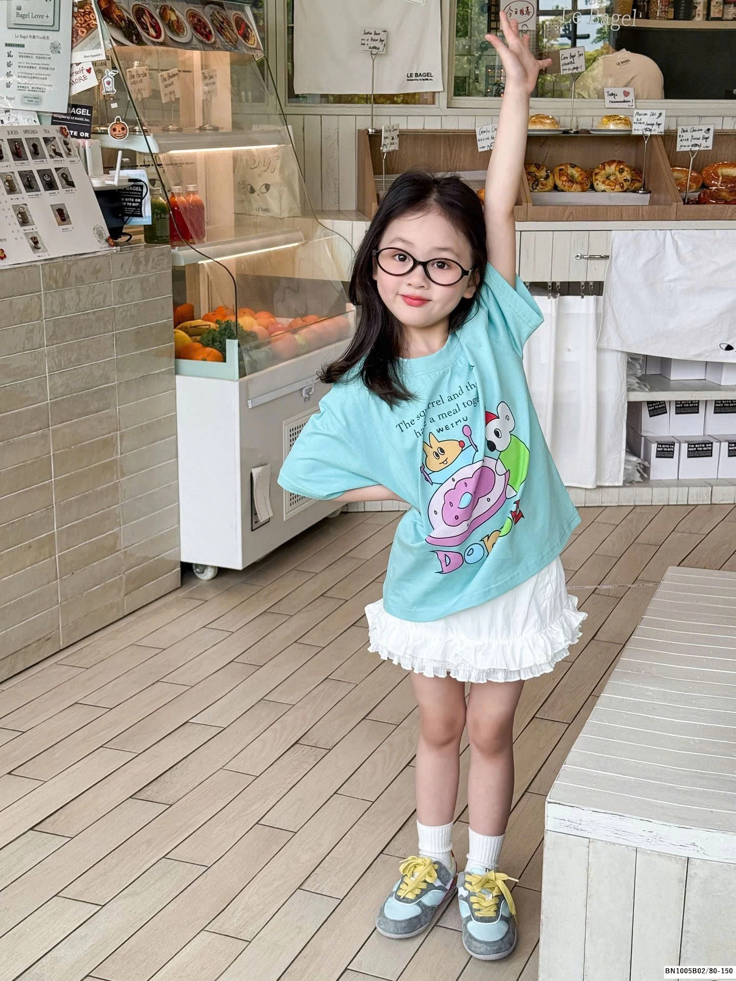 ÁO THUN IN HÌNH BÉ GÁI