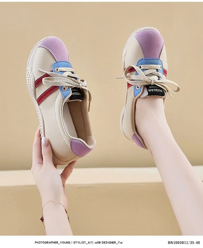 GIÀY THỂ THAO PHỐI MÀU ĐẾ ĐINH