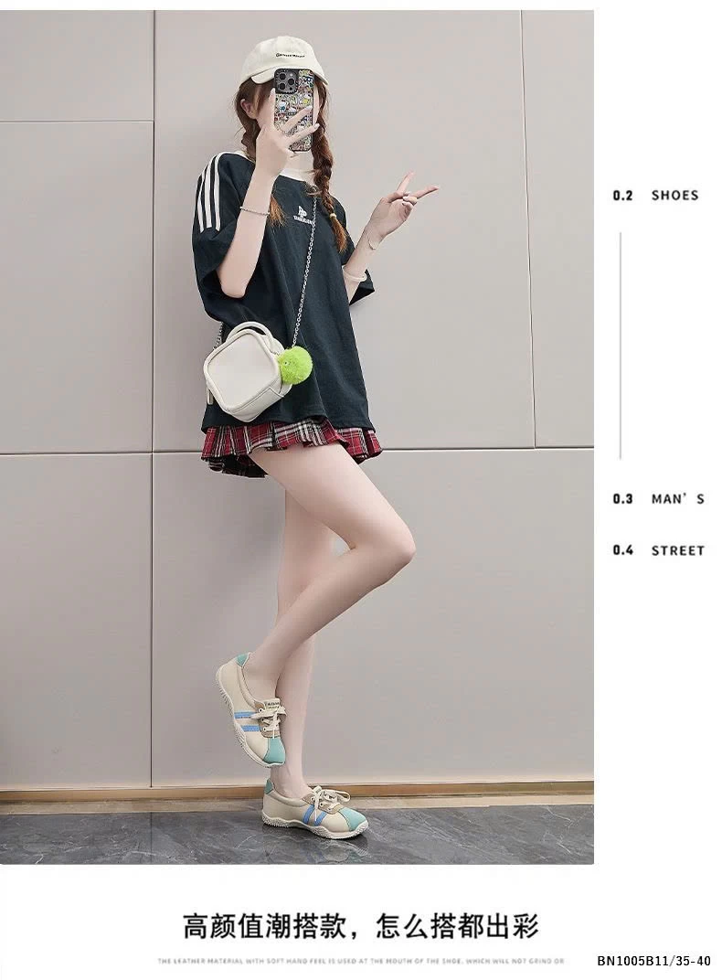 GIÀY THỂ THAO PHỐI MÀU ĐẾ ĐINH