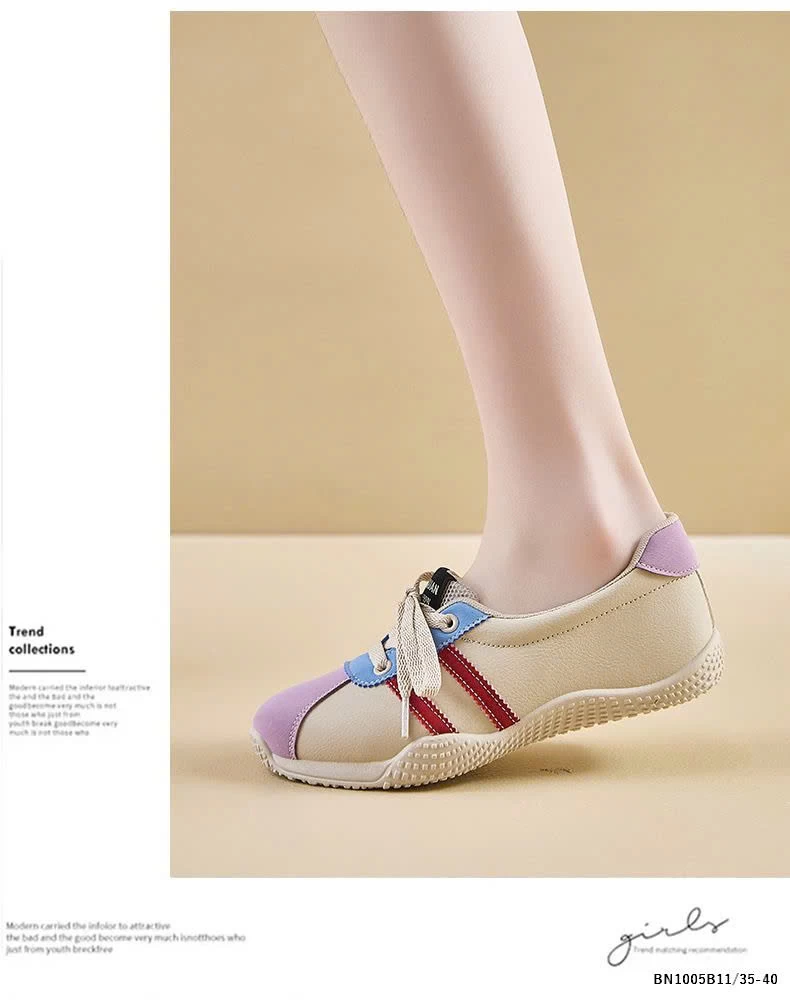 GIÀY THỂ THAO PHỐI MÀU ĐẾ ĐINH