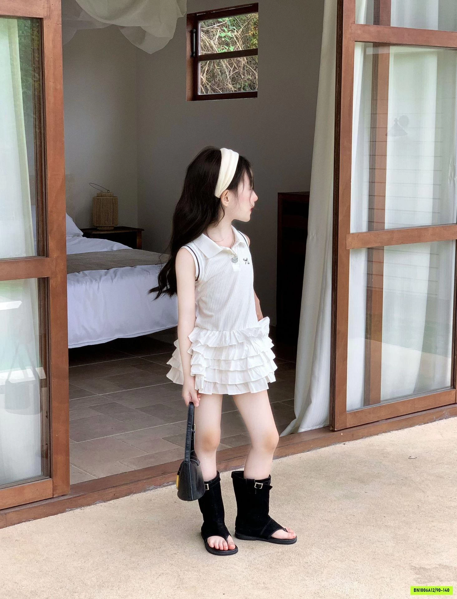 ĐẦM POLO CHÂN BÈO TẦNG