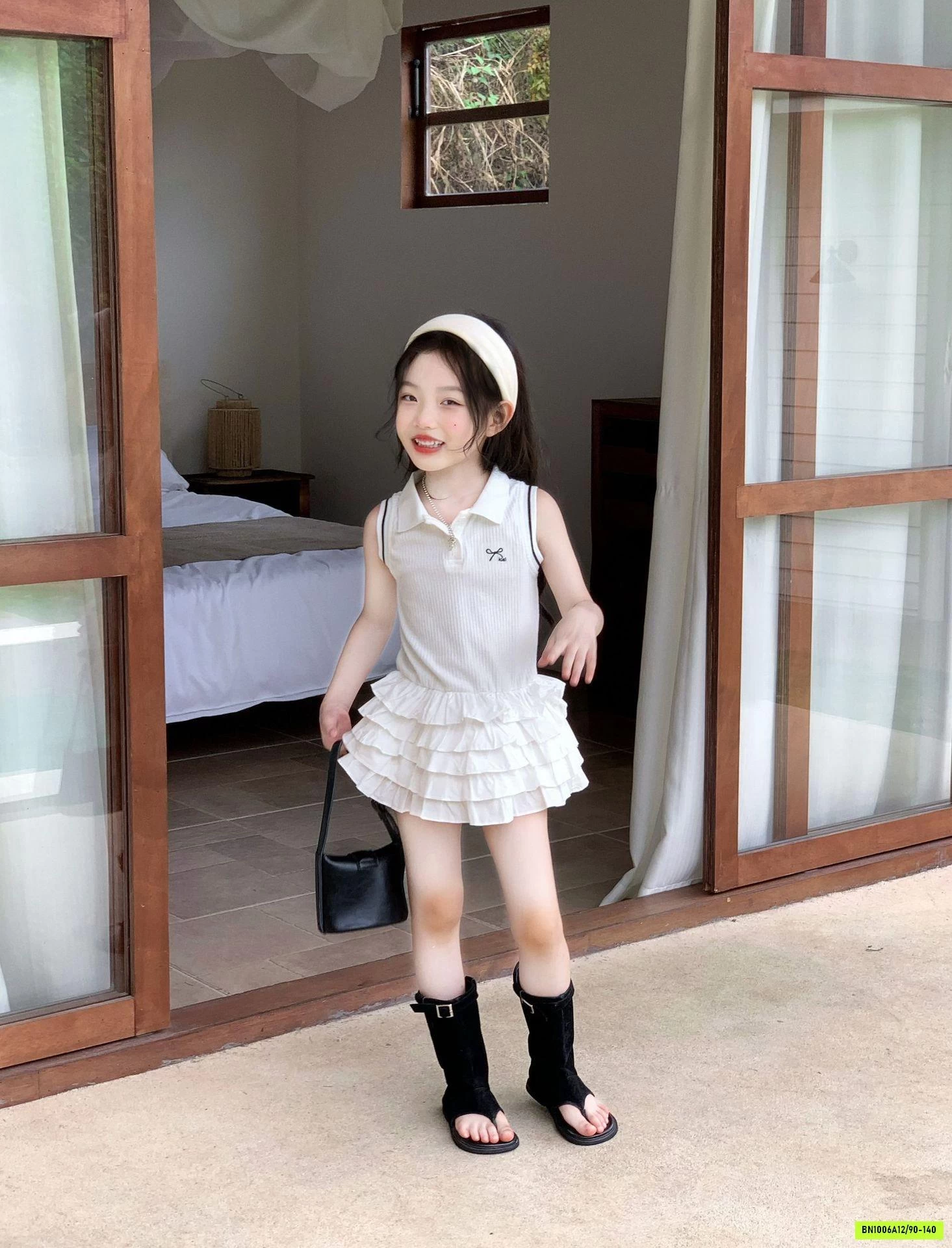 ĐẦM POLO CHÂN BÈO TẦNG