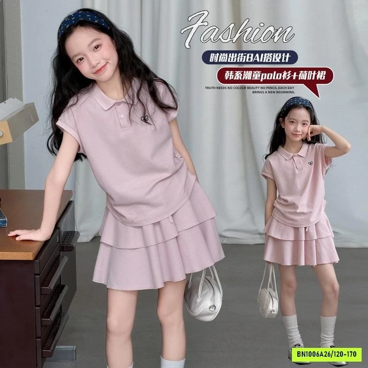 SÉT VÁY POLO HỒNG SZ ĐẠI