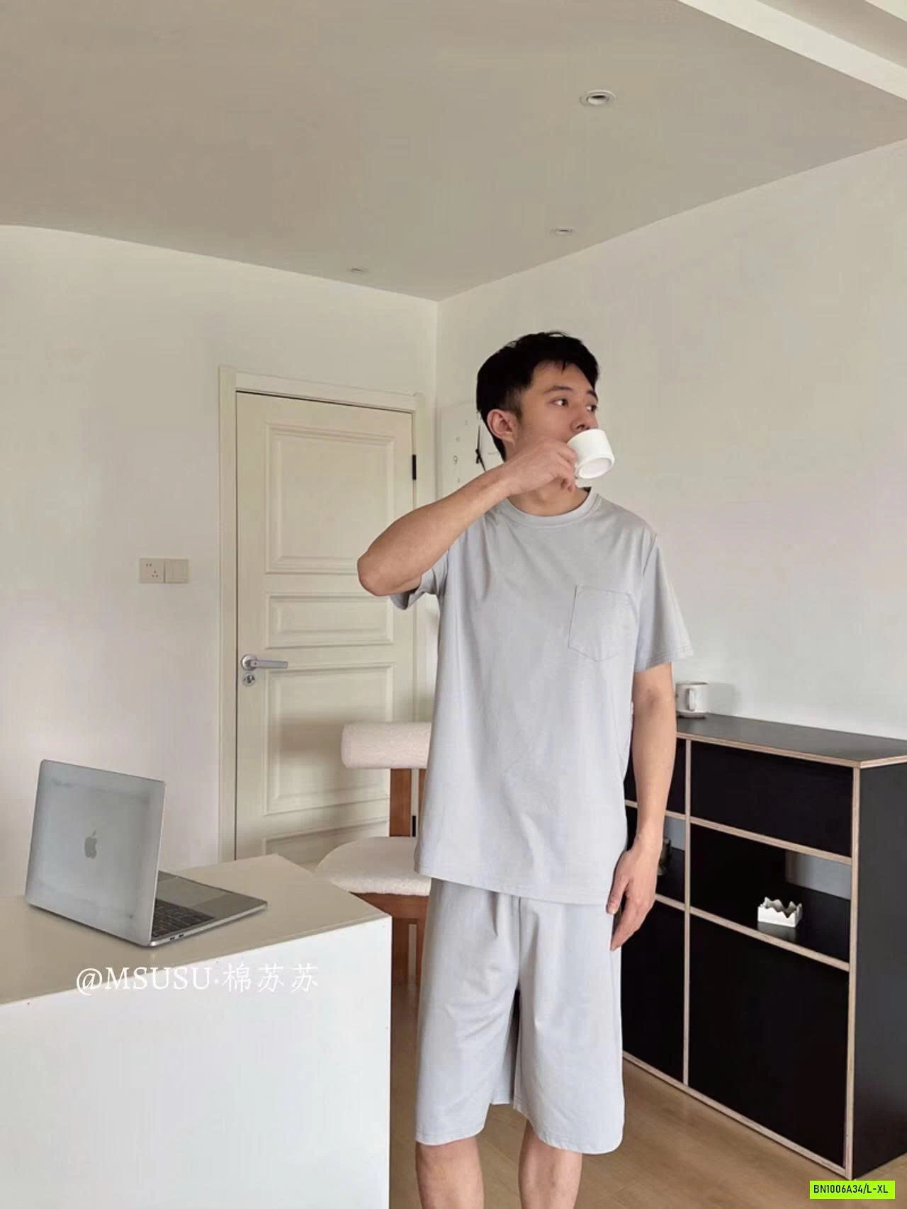 BỘ COTTON NAM TÚI NGỰC MSUSU CAO CẤP