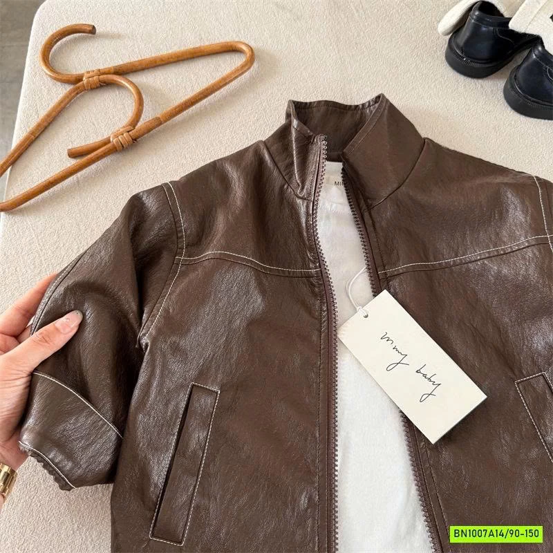 KHOÁC DA CỔ BẺ CHỈ NỔI MMY