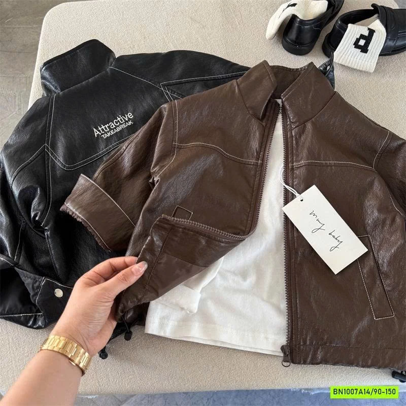 KHOÁC DA CỔ BẺ CHỈ NỔI MMY