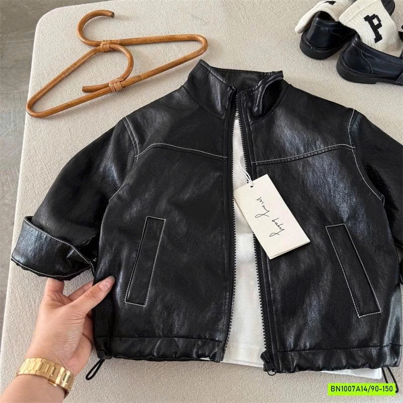 KHOÁC DA CỔ BẺ CHỈ NỔI MMY