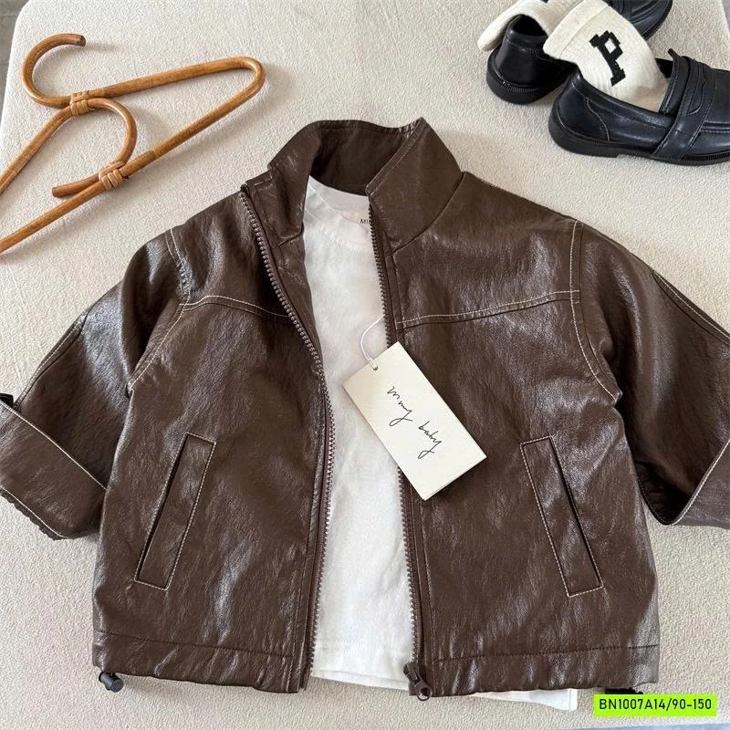 KHOÁC DA CỔ BẺ CHỈ NỔI MMY