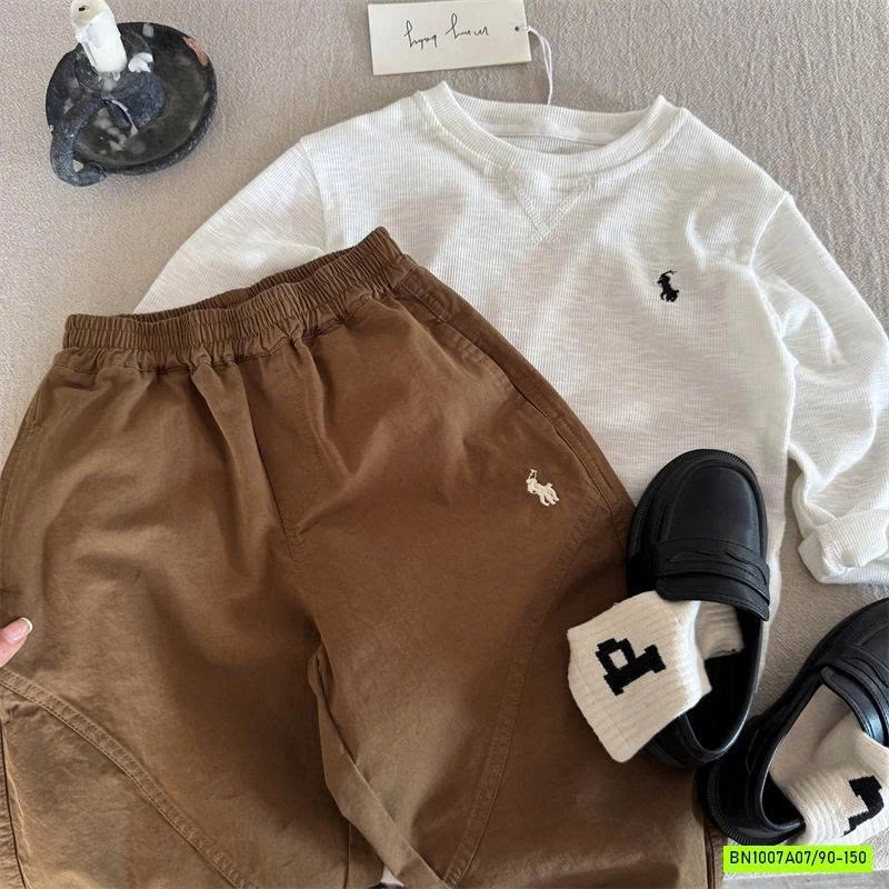 QUẦN THÔ LOGO NGỰA BO GẤU MMY