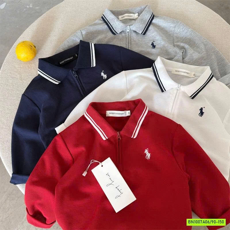 POLO LOGO NGỰA KHÓA CỔ MMY