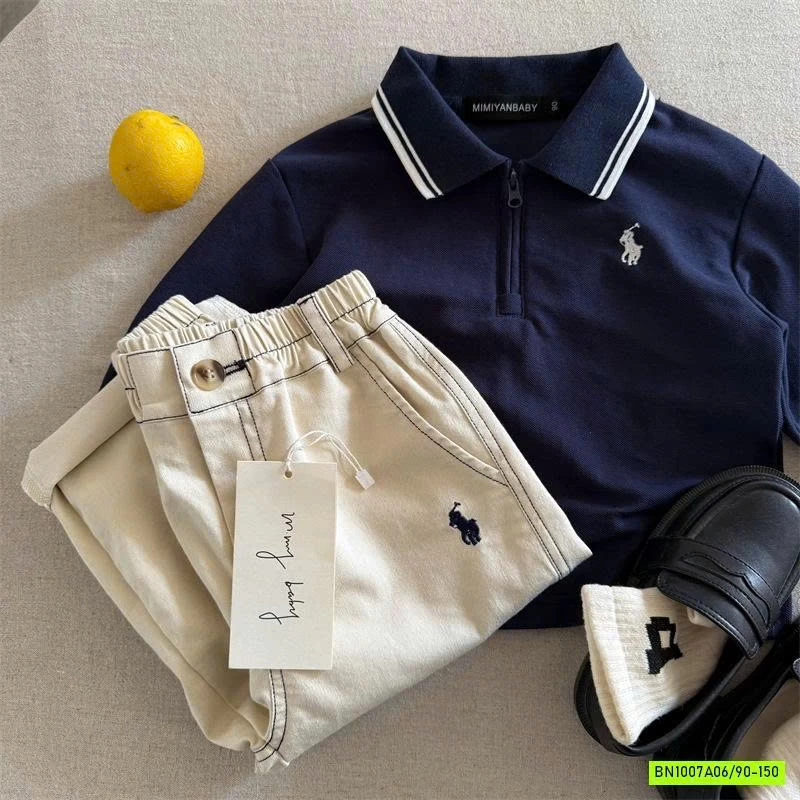 POLO LOGO NGỰA KHÓA CỔ MMY