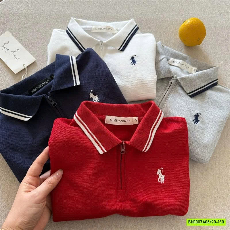 POLO LOGO NGỰA KHÓA CỔ MMY