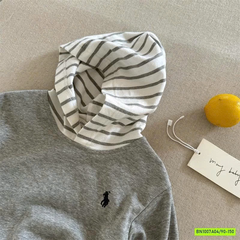 BỘ COTTON LIỀN MŨ LOGO NGỰA MMY