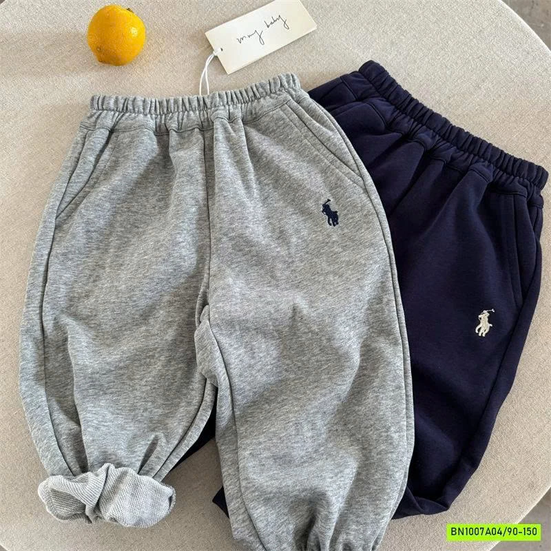 BỘ COTTON LIỀN MŨ LOGO NGỰA MMY