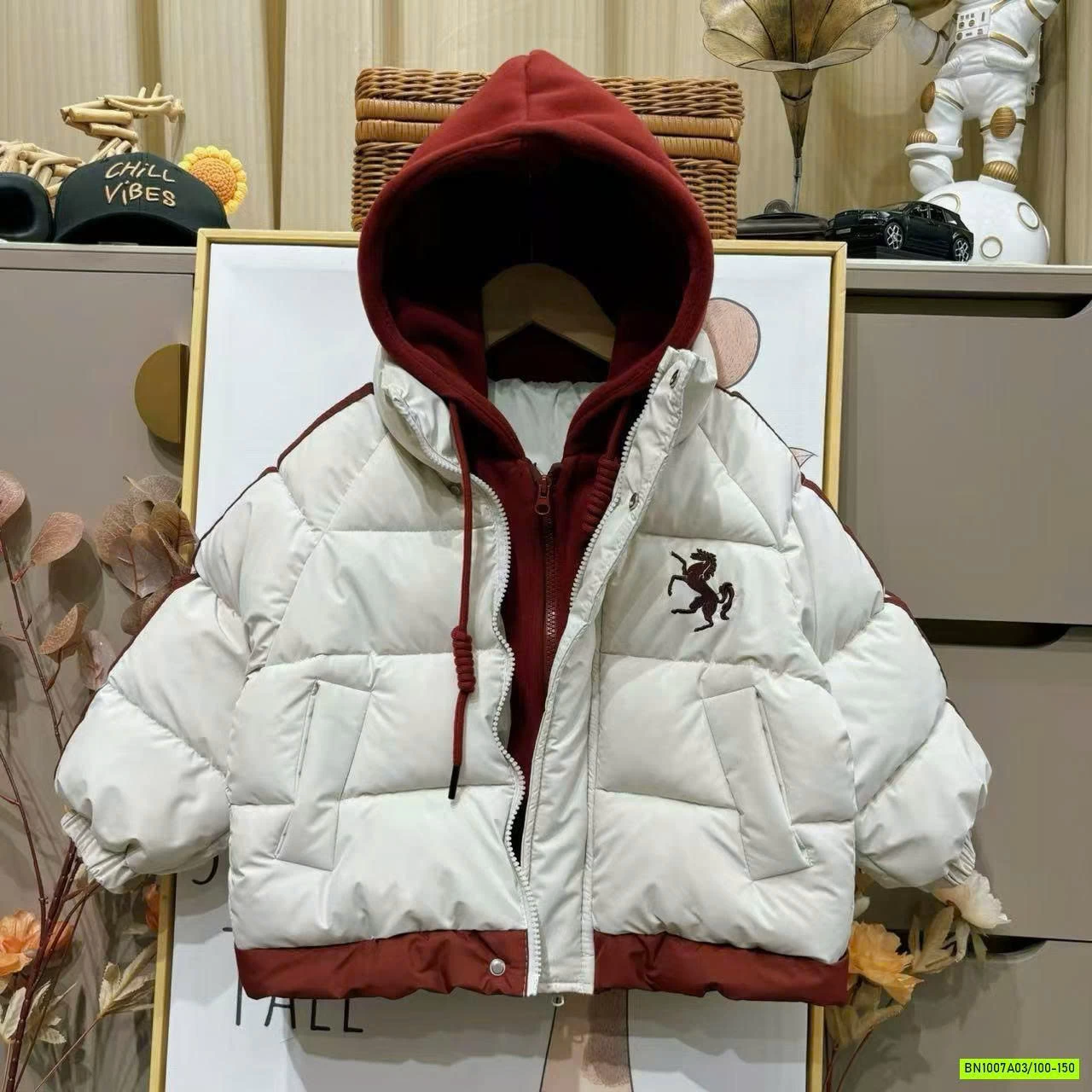 KHOÁC PHAO LIỀN MŨ NỈ