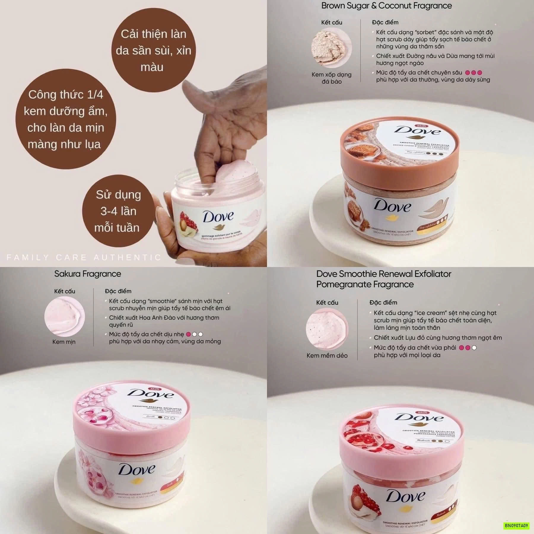 SÉT 3 HŨ TDC BODY DOVE