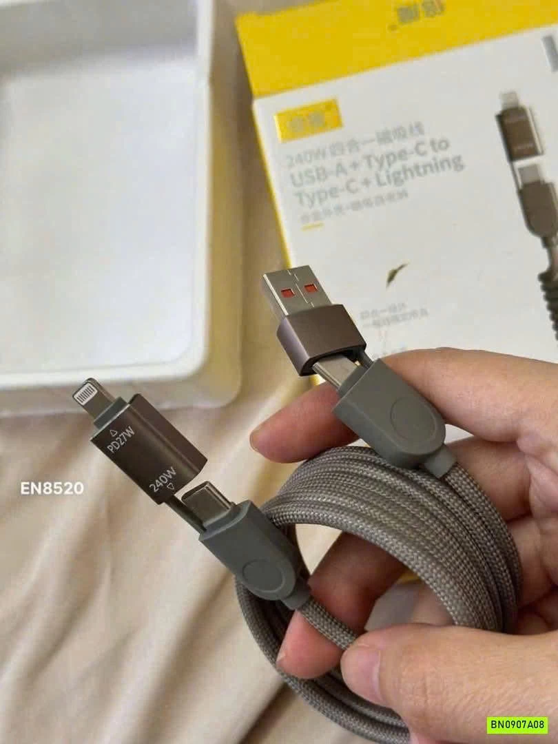 DÂY SẠC TỪ TÍNH 4 TRONG 1