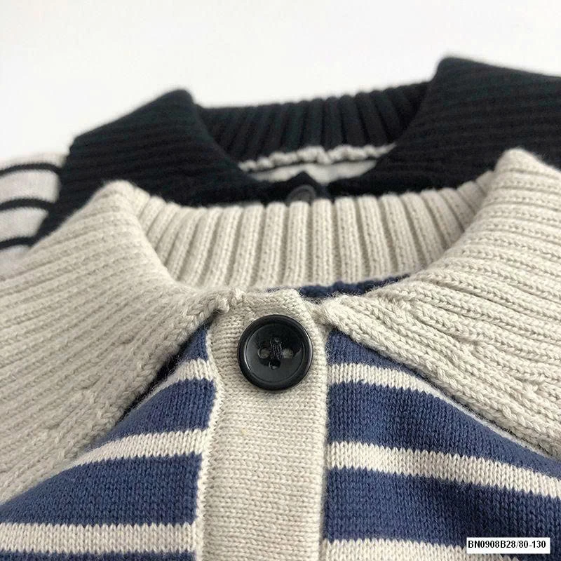 ÁO LEN KẺ NGANG CỔ POLO