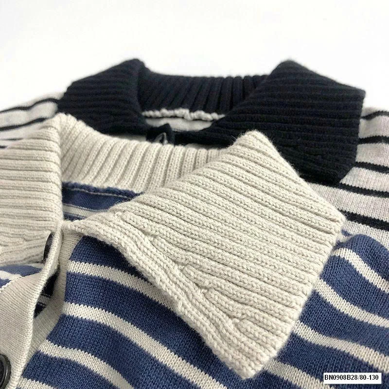 ÁO LEN KẺ NGANG CỔ POLO