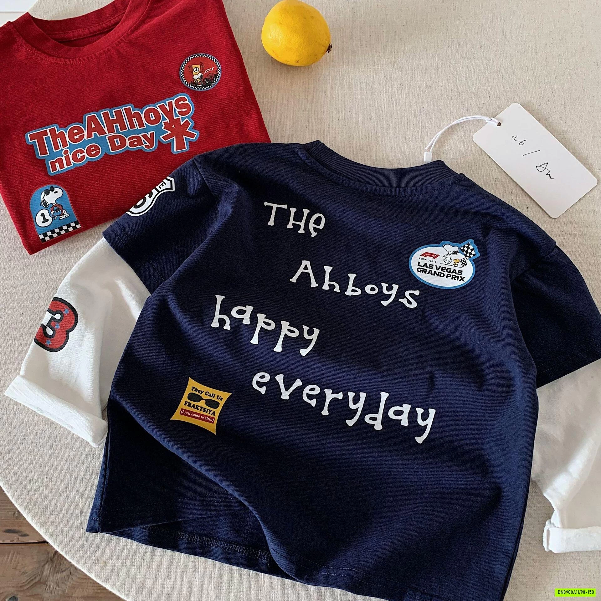 ÁO THUN GIẢ 2 LỚP SNOOPY
